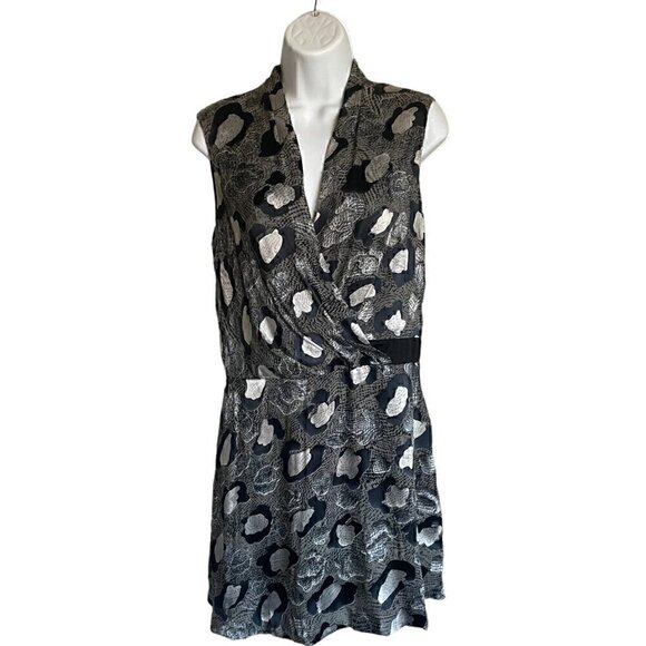 Anthropologie Leifsdottir Lynx-Dot Mini Dress - Size 6 - Picture 3 of 9